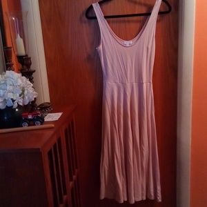 Pink tank dress
